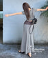 Drape Layered Top & Skirt